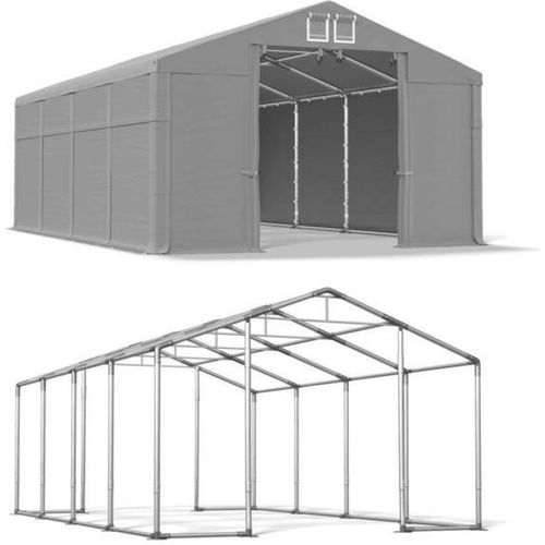 6x8 Graues Magazin Zelt WINTER MSD