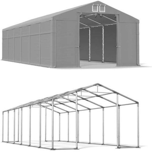 6x12 Grau Zeitschrift Zelt WINTER MSD