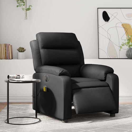 Massagesessel Elektrisch Schwarz Kunstleder , Klassische Sessel 2024 Neu
