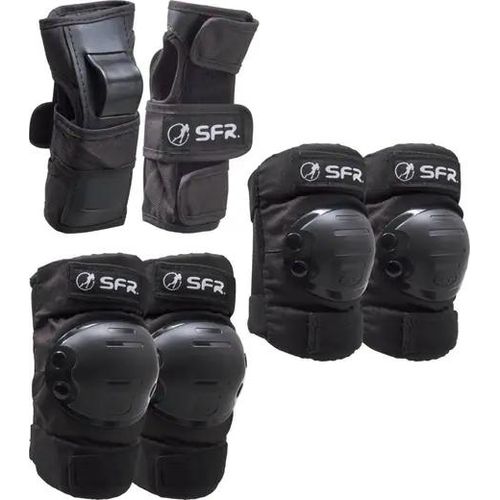 SFR Youth Ramp Skate Pads 3 Stk. (Schwarz)