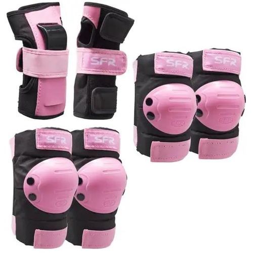 SFR Youth Ramp Skate Pads 3 Stk. (Schwarz/Pink)
