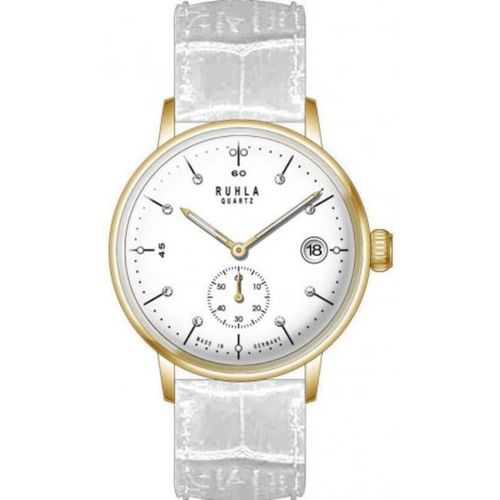 Uhr - Analog Quarz - Ruhla Classic - weiß