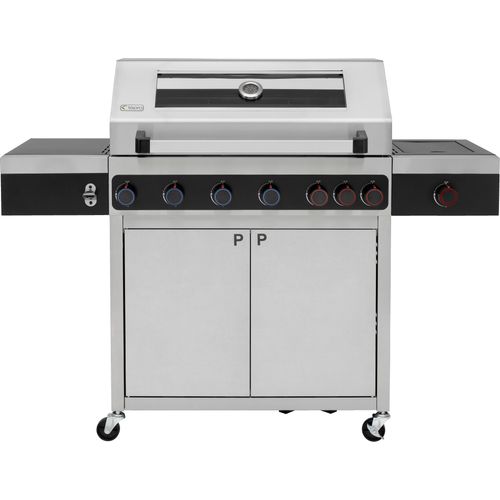 Edelstahl Gasgrill Keansburg 6 Special Edition, 6-Brenner inkl. Powerzone plus Infrarot-Backburner plus Infrarotseitenbrenner