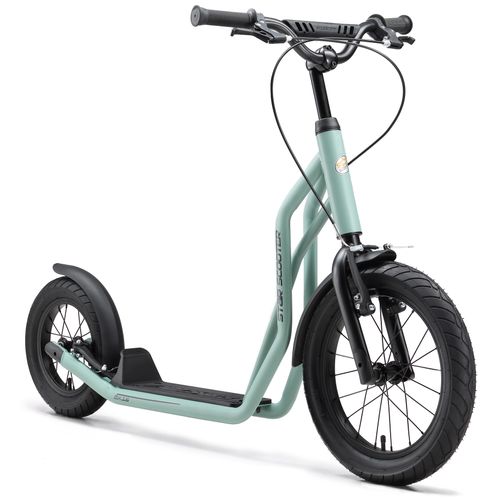 STAR SCOOTER Tretroller Kinderroller ab 8 Jahre | 16 Zoll 12 Zoll Mixed Edition | Grün