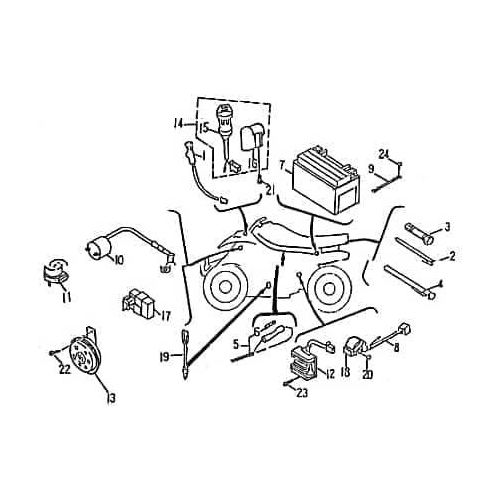 SMC Quad 250 Kabelbaum Kabelsatz 250ccm 4Takt 61120-CBT-01 Motorroller.de Tachometer elektronisch Stromverteiler Strom-Verteiler Kabel-Set Kabelbündel