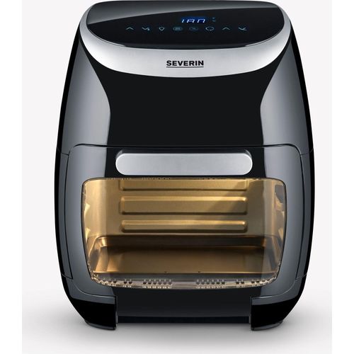 Heißluftfritteuse XXL 11L SEVERIN Multi 2000W Fritteuse Airfryer FR 2446 FR 2446 aus Kunststoff, schwarzsilber Fritteuse Ohne Fett Heißluftfritteuse Airfryer Fritteuse
