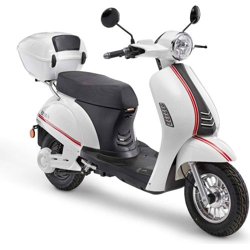 Elektroroller E3000 25 km/h E-Scooter Mofa weiß E-Roller Elektroscooter Motorroller