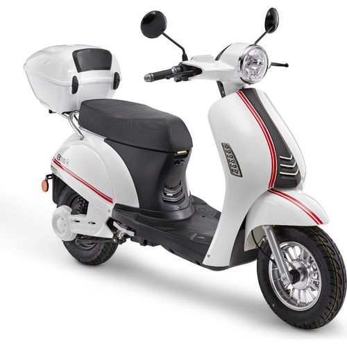 Elektroroller E3000 45 km/h Elektro Scooter weiß kaufen E-Roller E-Scooter Mokick Motorroller