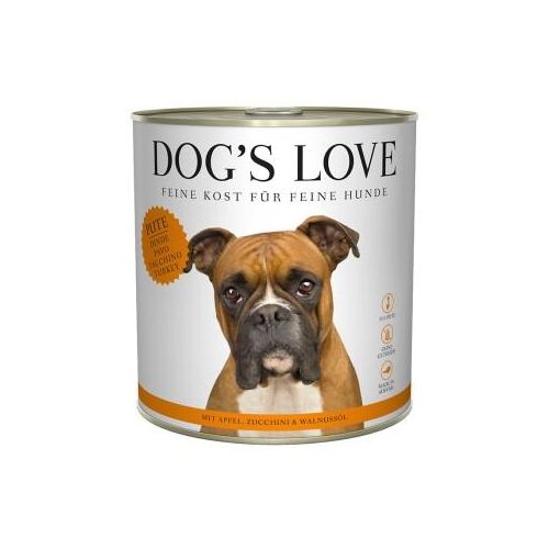 DOG'S LOVE Adult Classic Pute mit Apfel und Zucchini 6x800 g