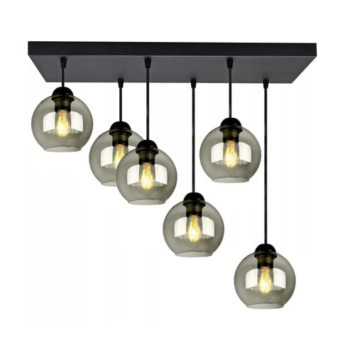 Deckenlampe Pendellampe Kugel Schwarz Grau Weiß (N100-DH6Q)