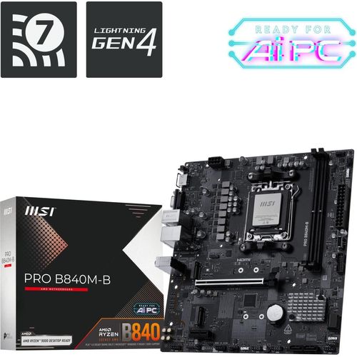 MSI PRO B840M-B - Mainboard - mATX
