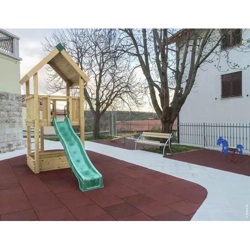 Spielhaus mit Stelzen P2 Douglasie HY-Land 400 x 190 cm Holz Sandkasten, Rutsche, Abdeckplane