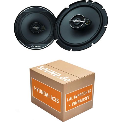 Lautsprecher Boxen Einbaupaket Front Pioneer TS-A1671F passend für Hyundai ix35 | 2x Tief-Mitteltöner mit integriertem Hochtöner 320W MAX