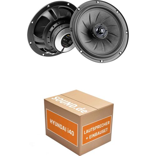 Lautsprecher Boxen Einbaupaket hinten Eton PFX16 passend für Hyundai i40 | 2x Tief-Mitteltöner mit integriertem Hochtöner 100W MAX