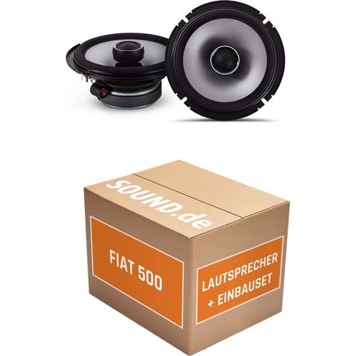 Lautsprecher Boxen Einbaupaket vorne Alpine S2-S65 passend für Fiat 500 | Paar 240W MAX