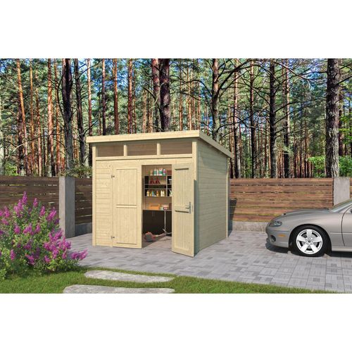 Gartenhaus Outdoor Life Kibo 3 270 x 274,1 cm carbongrau