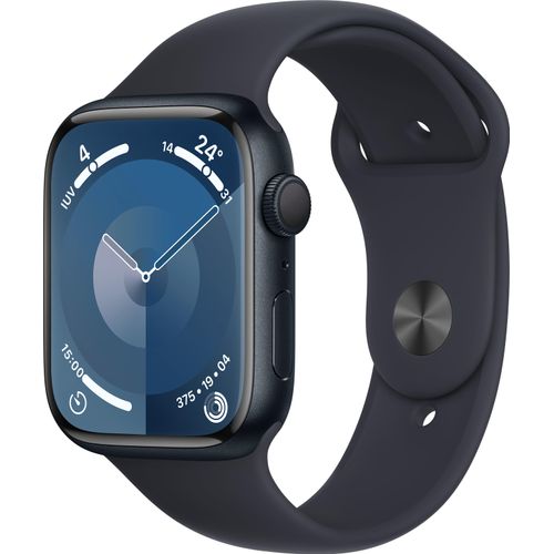 Watch Series 9 GPS 45mm Mitternacht Aluminiumgehäuse mit Mitternacht Sportband - S/M