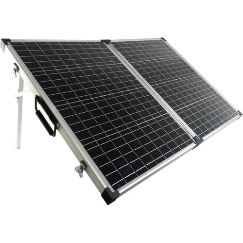 Solarkoffer 100 Watt monokristallin Solarpanel PWM Laderegler Mobil Garten