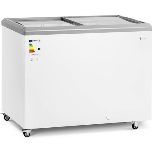 Royal Catering Gefriertruhe - 280 L - Glastüren - abschließbar -