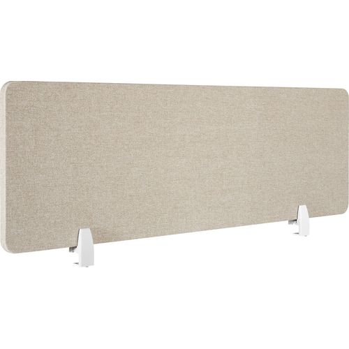 Schreibtisch Trennwand Noisy mit abgerundeten Ecken - 160 x 40 cm, beige