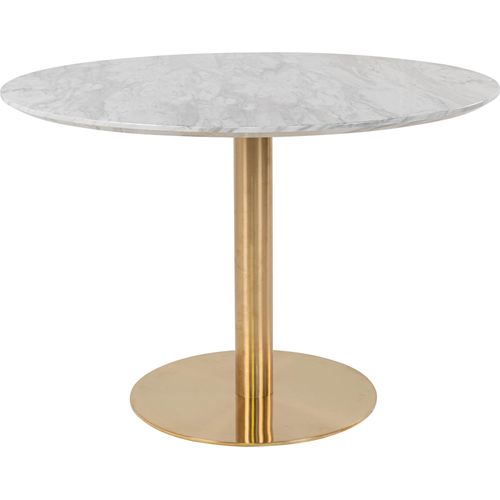 Esstisch ></noscript>Bolzano< in Weiss, Marmor - 110x75x110cm (BxHxT)