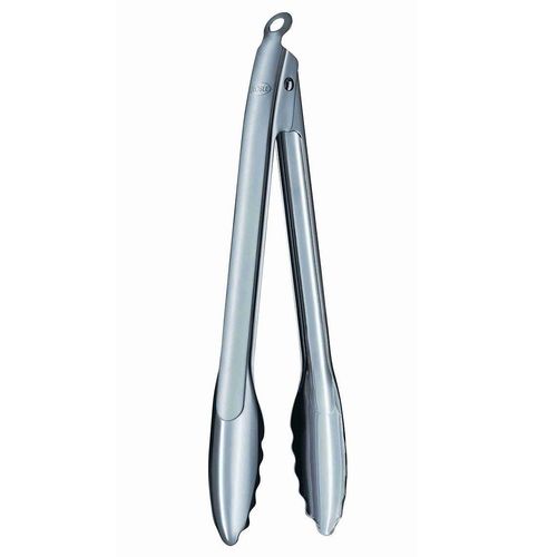 Kochzange RÖSLE, silber (edelstahlfarben), L:30cm, Edelstahl 18/10, Küchenzangen, Zange zum Kochen und Grillen, Edelstahl 18/10, spülmaschinengeeignet