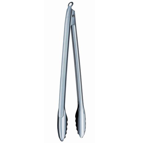 Kochzange RÖSLE, silber (edelstahlfarben), L:40cm, Edelstahl 18/10, Küchenzangen, Zange zum Kochen und Grillen, Edelstahl 18/10, spülmaschinengeeignet