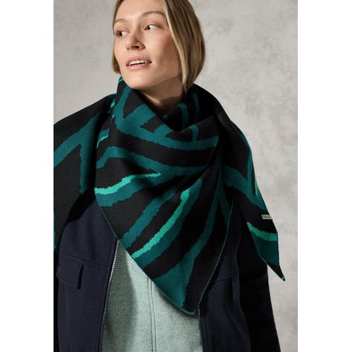 Halstuch CECIL, Damen, Gr. One size, schwarz, Stoff, 60% Polyester, 22% Nylon, 18% Viskose, gemustert, casual, Modetücher, mit grafischem Muster