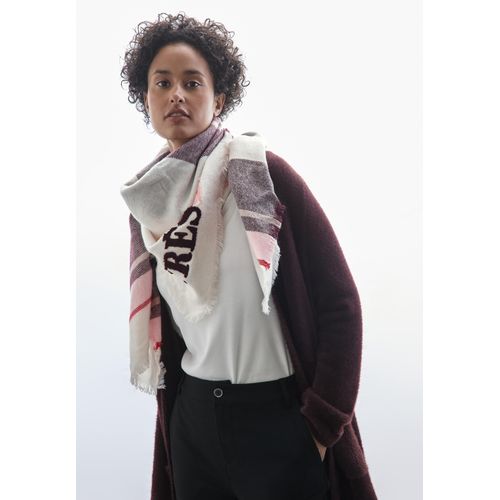 Halstuch STREET ONE, Damen, Gr. One size, rot (autumn rot), Stoff, 100% Polyacryl, bedruckt, casual, Modetücher, kuschelig