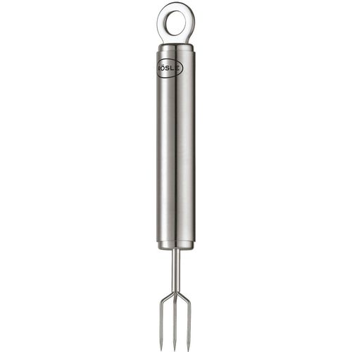 Pellkartoffelgabel RÖSLE, silber (edelstahlfarben), B:1,7cm H:1,7cm L:17cm, Edelstahl 18/10, Küchenzangen, zum Kartoffelschälen, Edelstahl 18/10, spülmaschinengeeignet