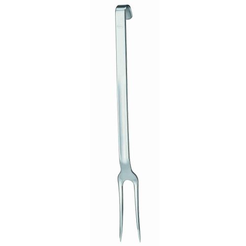 Fleischgabel RÖSLE, silber (edelstahlfarben), B:3,2cm, Edelstahl 18/10, Fleischgabeln, Tranchiergabel für Fleisch, Hakengriff, spülmaschinengeeignet