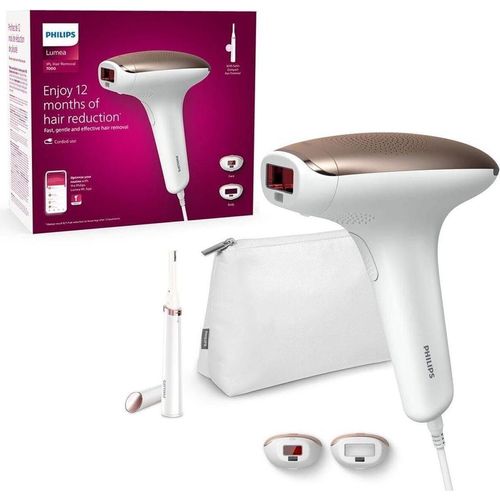 Philips IPL-Haarentferner Lumea IPL Haarentfernungsgerät 9000 Series – mit SenseIQ, 450000 Lichtimpulse, 4 Aufsätze, Frauen, Männer, Intimbereich