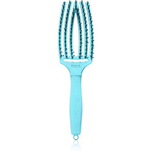 Olivia Garden Fingerbrush Boar & Nylon Haarborstel met nylon en varkenshaar Dolce Vita Blue Sky 1 st