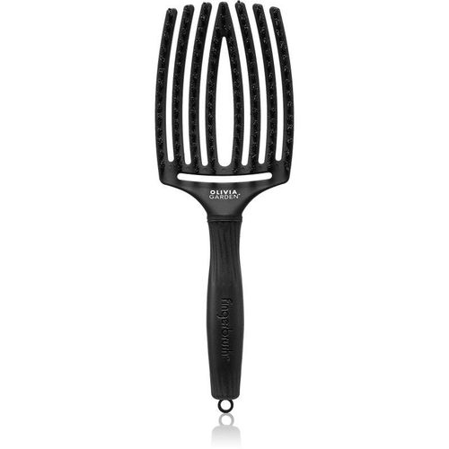 Olivia Garden Fingerbrush Boar & Nylon Haarborstel met nylon en varkenshaar Full Black L 1 st