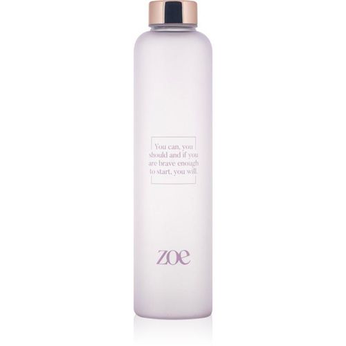ZOE Quote Glass Bottle glazen waterfles kleur Purple 750 ml
