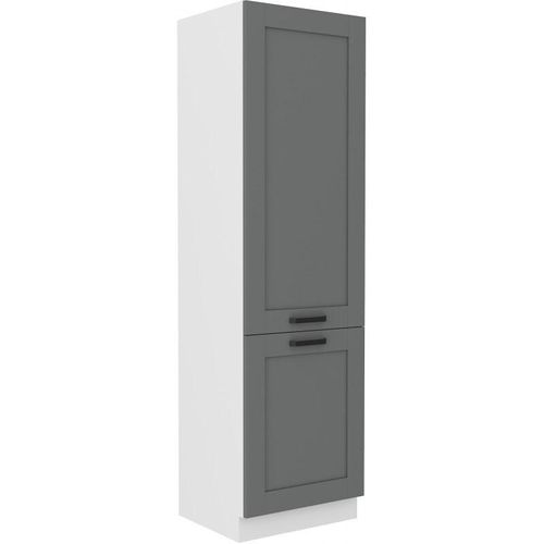 Schrank für Einbaukühlschränke LAILI – Breite 60 cm, Grau/Weiß