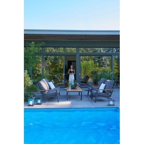 casa NOVA Lounge-Set ABUJA BHT 167x92x58 cm bunt Gartenset Loungemöbel