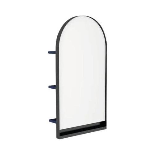 Spiegel mit Ablage Devo Cristal 2.0 40x76x17 cm Tyrolean blue/black