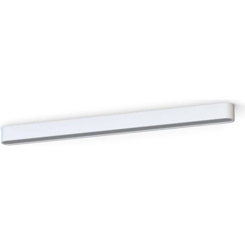Deckenleuchte Aluminium Weiß länglich warmweiß 3000 K 2300 lm Modern