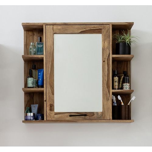 Spiegelschrank 80x71cm 'Hudson' Sheesham gebeizt