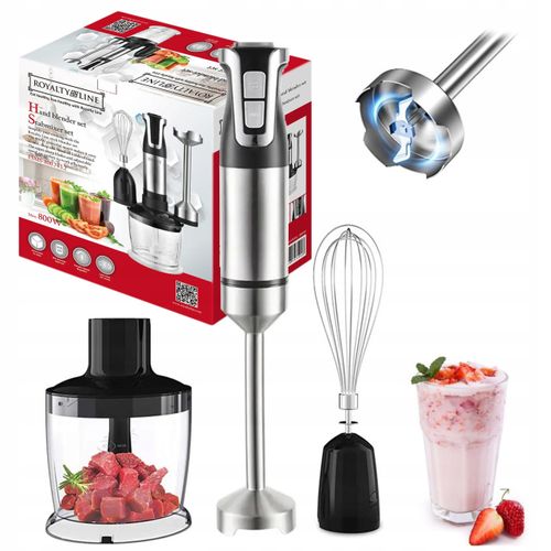 Stabmixer Multifunktionsmixer Turbo Leistungsstark 800W Zerkleinerer