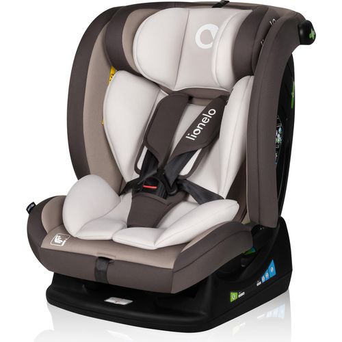 Lionelo Autokindersitz Aart i-Size ab Geburt bis 12 Jahre, 40-150 cm, Breiter Anpassungsbereich Ein zusätzlicher Seitenschutz R129/03 - Beige