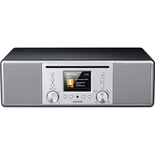 Noxon Furka Silber-Schwarz - DAB+, CD, UKW, Bluetooth, USB, AUX-IN, Stereo, Kopfhöreranschluss