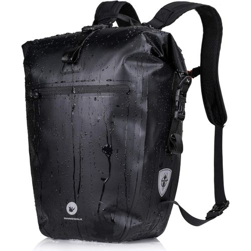 BAIGIO 3-in-1 Fahrradtasche 27-30L Wasserdicht Multifunktional Schwarz