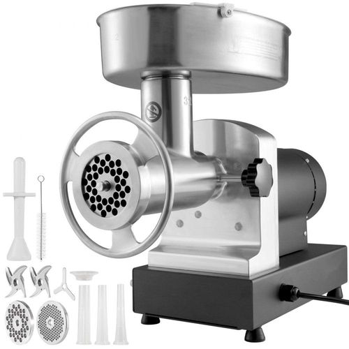 Fleischwolf Elektrisch Edelstahl 1100W - 450kg/Std. - Wurstfüller Hackfleisch Maschine