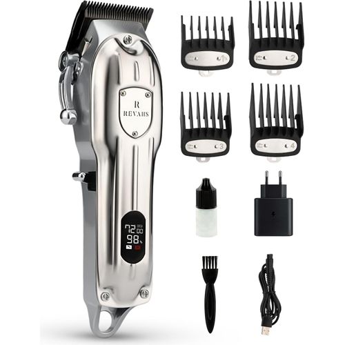 Revahs Clipper Two – Profi Haarschneider & Bartschneider kabellos mit Keramikklingen, leise & wiederaufladbar, für Herren präzises Haarstyling