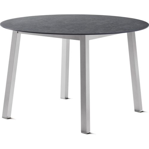 Tischplatte >Loft Polytec< in Schiefer anthrazit, Polytec® - 120cm (D)