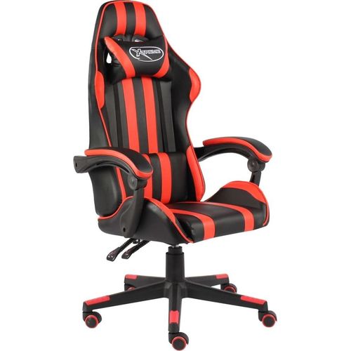 Gaming-Stuhl Schwarz und Rot Kunstleder