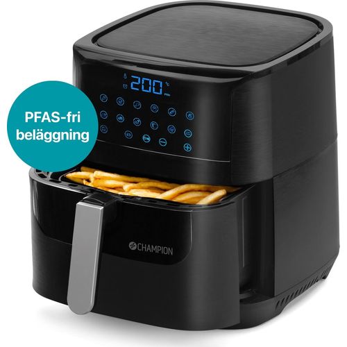 Heißluftfritteuse XL Keramik 5,5 l 1800 W AF600 Schwarz