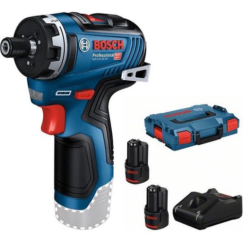 Bosch Akku-Schrauber GSR 12V-35 HX: 2 x Akku GBA 12V 3.0Ah, Schnellladegerät, L-BOXX